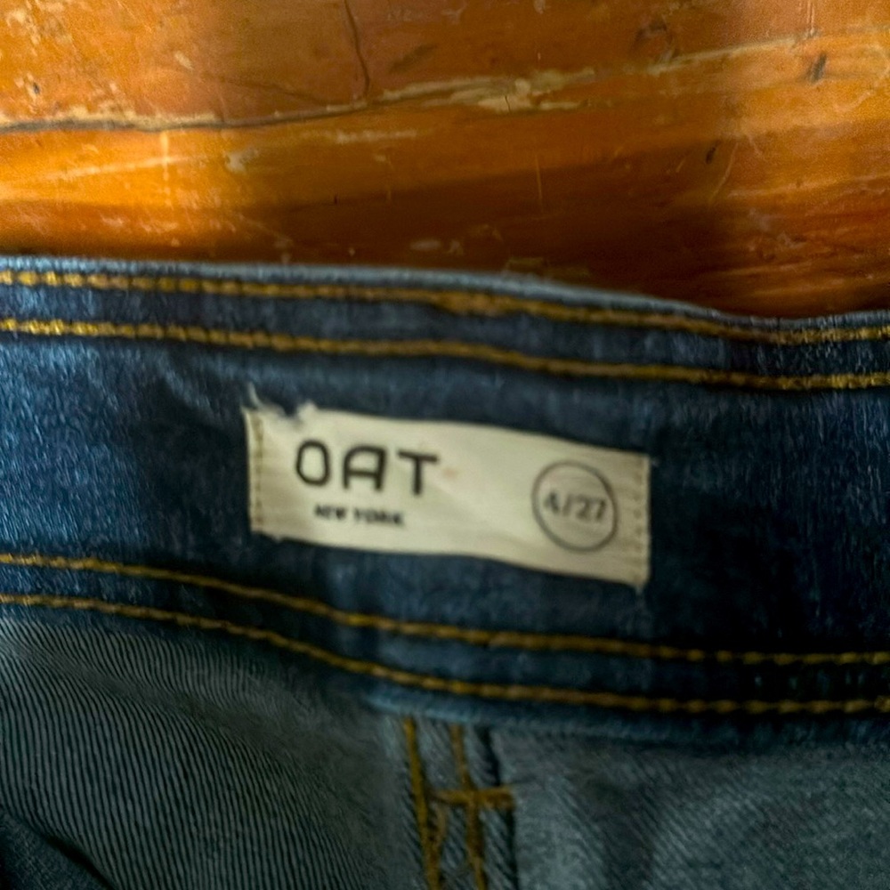 Oat ~ wide leg jean medium blue 28x31